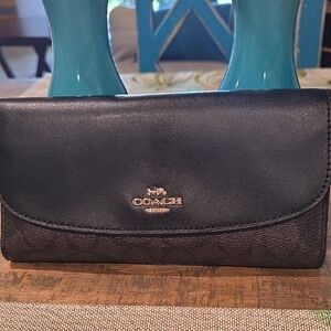 Coach Black Leather Wallet